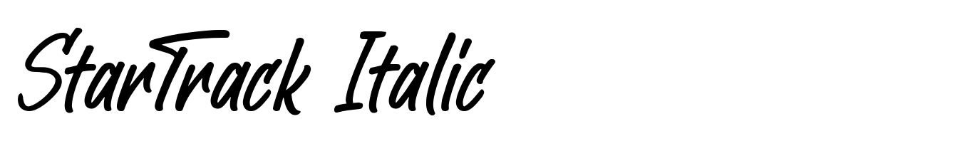 StarTrack Italic